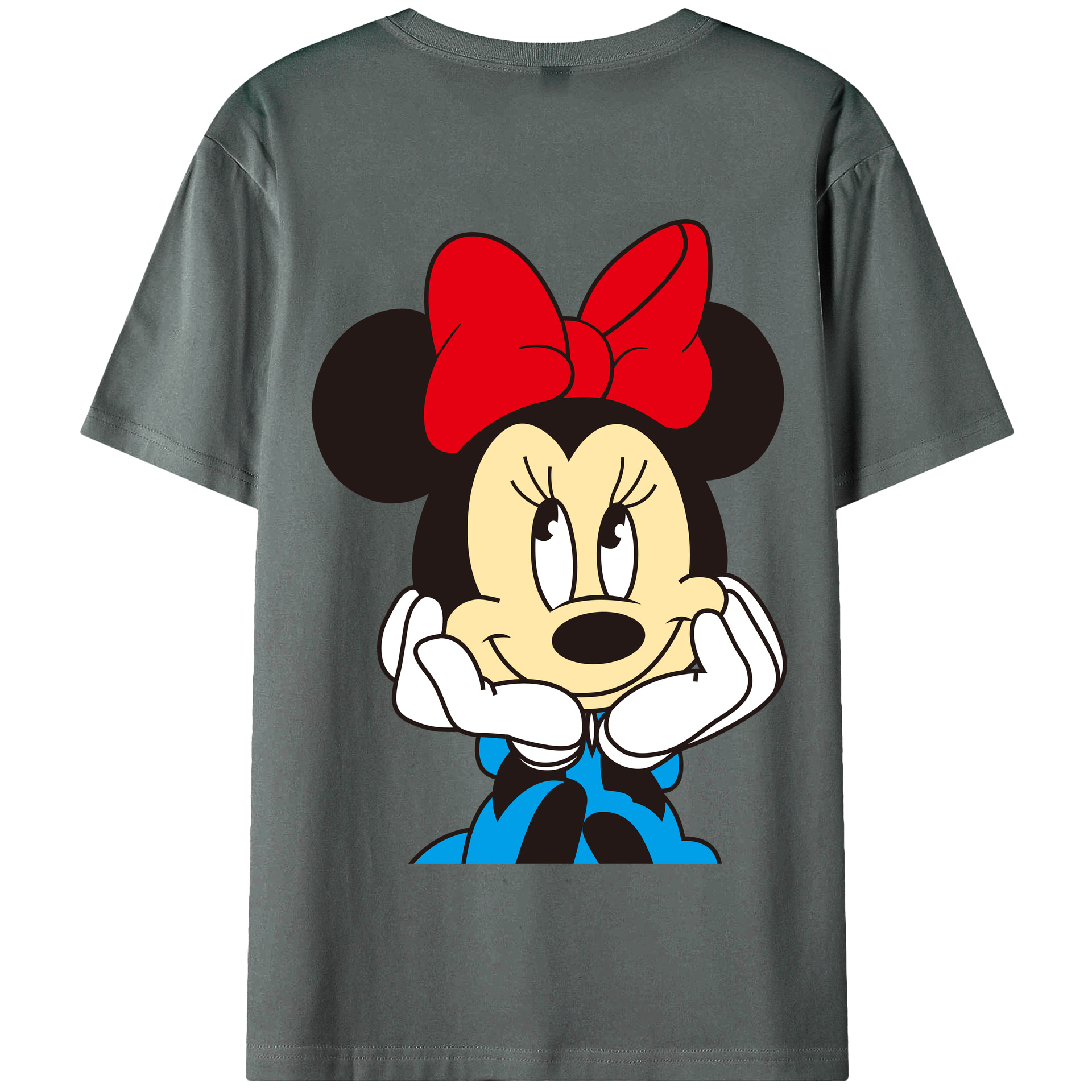 （画像用） ミッキーマウス Mickey Mouse 綿100％半袖Tシャツ（背面プリント）